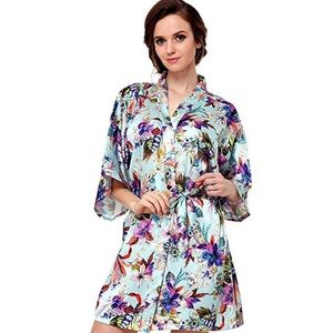 I Froggee Floral Kimono Robe Size M